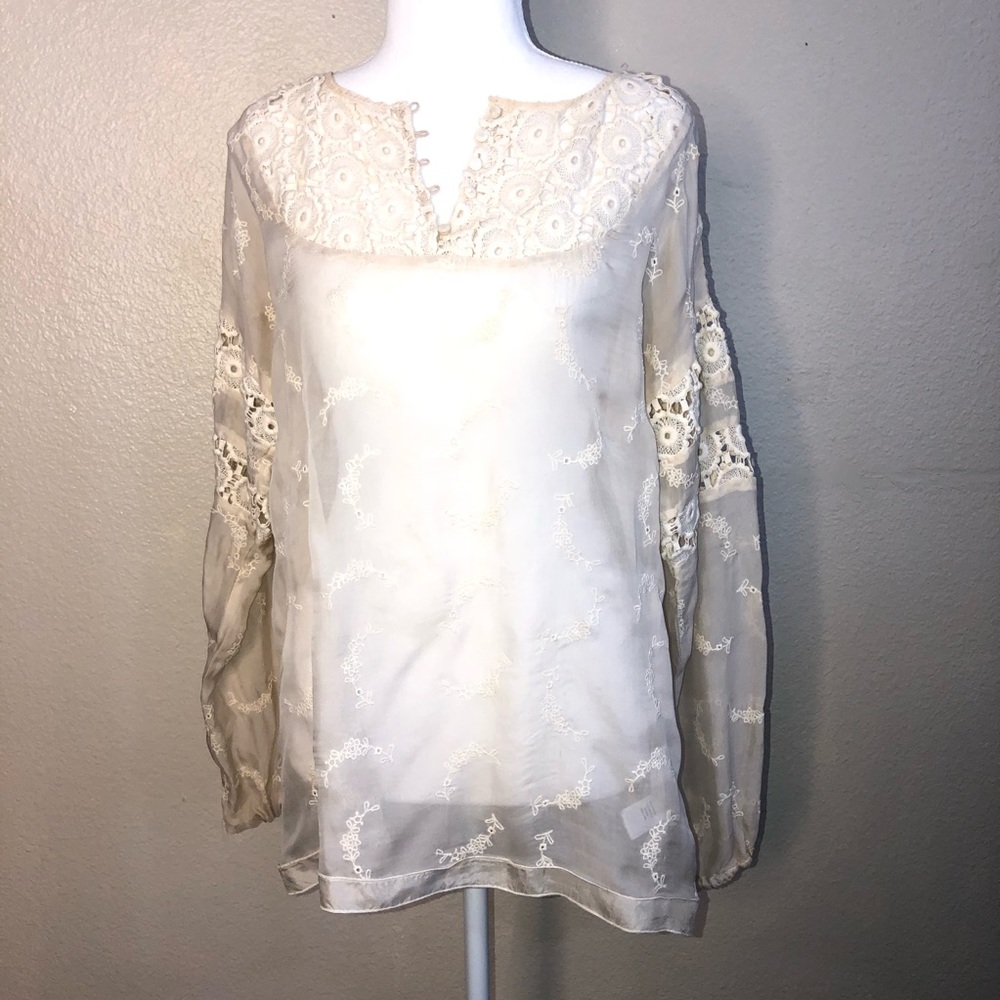 4LOVEANDLIBERTY EMBROIDERED-SILK TUNIC S - Picture 10 of 11